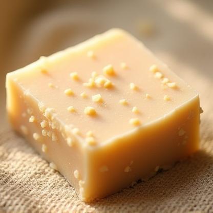 Мыло с рисовыми отрубями, натуральный цвет